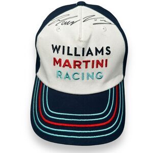 Williams Martini Racing F1 Hat Autographed Signed Felipe Massa Valteri Bottas